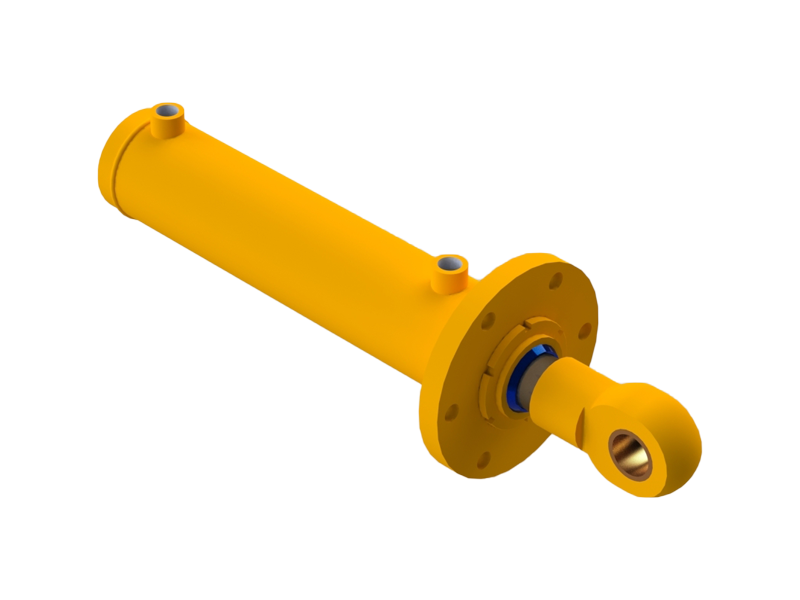 端部法蘭連接油缸